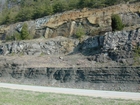 I 64 West of Grayson Kentucky - Back Barrier lagoons and tidal channels