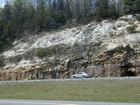 Barrier Facies of Pensylvannian Pottsville Formation, I. 75 just south of Jellico, Tennessee