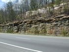 Barrier Facies of Pensylvannian Pottsville Formation, I. 75 just south of Jellico, Tennessee