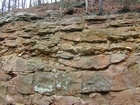 Barrier Facies of Pensylvannian Pottsville Formation, I. 75 just south of Jellico, Tennessee