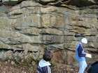 Barrier Facies of Pensylvannian Pottsville Formation, I. 75 just south of Jellico, Tennessee