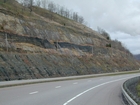 Road side outcrops expressing the geology of the stacked fluvial system sediments exposed in the Pennsylvanian Breathitt Formation just north of Louisa in Eastern Kentucky on US 23 on the western margin of the Appalachian Mountain foreland basin