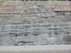 Road side outcrops expressing the geology of the stacked fluvial system sediments exposed in the Pennsylvanian Breathitt Formation just north of Louisa in Eastern Kentucky on US 23 on the western margin of the Appalachian Mountain foreland basin