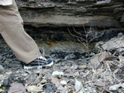 Road side outcrops expressing the geology of the stacked fluvial system sediments exposed in the Pennsylvanian Breathitt Formation just north of Louisa in Eastern Kentucky on US 23 on the western margin of the Appalachian Mountain foreland basin