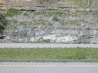 Road side outcrops expressing the geology of the stacked fluvial system sediments exposed in the Pennsylvanian Breathitt Formation just north of Louisa in Eastern Kentucky on US 23 on the western margin of the Appalachian Mountain foreland basin