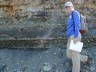 Intertidal carbonate storm deposits in outcrops of the Upper Mississippian Newman Formation. Roadcuts on Rt 519 of Eastern Kentucky south of Morehead in the western Appalachian Mountains