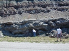 Intertidal carbonate storm deposits in outcrops of the Upper Mississippian Newman Formation. Roadcuts on Rt 519 of Eastern Kentucky south of Morehead in the western Appalachian Mountains