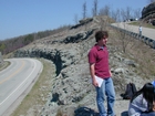 Intertidal carbonate storm deposits in outcrops of the Upper Mississippian Newman Formation. Roadcuts on Rt 519 of Eastern Kentucky south of Morehead in the western Appalachian Mountains