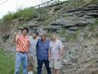 Ordovician Cincinnatian Group shelf close to Winchester Kentucky, Route 627