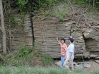 Ordovician Cincinnatian Group shelf close to Winchester Kentucky, Route 627