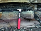 Pound Gap where bedding character of the middle portion of the Mississippian Grainger Formation sands exhibits a laminated fabric and a Bouma sequence