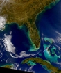 Gulf Florida and Bahamas; photographic image from outer space by NASA