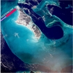 Bahamas Andros Island, the Exumas Cays and Tongue of the Ocean Nasa Image with location of Western Seismic Line
