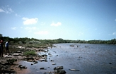 Pleistocene rock surface on the edges of the old salt works pond, Normans Pond Cay, Exumas Bahamas