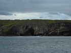 Exposures of Upper Clare Shale overlain by Ross Formation in the cliffs west of Bromore West and Drom in Co Kerry. These Namurian outcrops are south of Kilconly best seen from the Shannon Estuary. The shales evolve upward in depositional setting from a deeper euxinic setting with an influx of shales that upward change to turbiditic sands (Rider, 1969, and Martinsen, 1989).