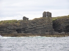 Exposures of Ross Formation in the cliffs at Leck Point in vicinity of the ruins of the Castle west and south of Drom in Co Kerry (Pyles, 2007). These Namurian outcrops turbiditic sands can be accessed by road and across the cow pastures at Drom.
