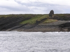 Exposures of Ross Formation in the cliffs northwest of Drom in Co Kerry. These Namurian outcrops turbiditic sands extend northwest from the ruined Castle at Leck Point and are best seen from the Shannon Estuary (Rider, 1969, Martinsen, 1989; and Pyles, 2007).