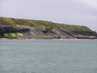 Exposures of Ross Formation in the cliffs northwest of Drom in Co Kerry. These Namurian outcrops turbiditic sands extend northwest from the ruined Castle at Leck Point and are best seen from the Shannon Estuary (Rider, 1969, Martinsen, 1989; and Pyles, 2007).