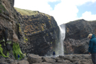 Exposures of Ross Formation in cliffs at Leck Point with its ruined Castle west and south of Drom in Co Kerry (Pyles, 2007). These Namurian outcrops of turbiditic sands are accessed by road and then a gulley to the beach through the cow pastures at Drom.