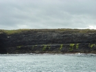 Exposures of Ross Formation in the cliffs northwest of Drom in Co Kerry. These Namurian outcrops turbiditic sands extend northwest from the ruined Castle at Leck Point and are best seen from the Shannon Estuary (Rider, 1969, Martinsen, 1989; and Pyles, 2007).