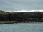 Exposures of Ross Formation in the cliffs northwest of Drom in Co Kerry. These Namurian outcrops turbiditic sands extend northwest from the ruined Castle at Leck Point and are best seen from the Shannon Estuary (Rider, 1969, Martinsen, 1989; and Pyles, 2007).