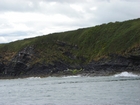 Exposures of Ross Formation in the cliffs northwest of Drom in Co Kerry. These Namurian outcrops turbiditic sands extend northwest from the ruined Castle at Leck Point and are best seen from the Shannon Estuary (Rider, 1969, Martinsen, 1989; and Pyles, 2007).