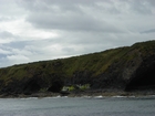 Exposures of Ross Formation in the cliffs northwest of Drom in Co Kerry. These Namurian outcrops turbiditic sands extend northwest from the ruined Castle at Leck Point and are best seen from the Shannon Estuary (Rider, 1969, Martinsen, 1989; and Pyles, 2007).