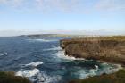 Mud Diapir in deltaic sediments of the Namurian Tullig Formation in foreground just south of Kilkee Bay.