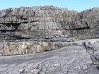 Fisherman's Point exposing Namurian deepwater sediments. Note the cut and fill of channeled Ross Formation on the flank of the coastal monocline.