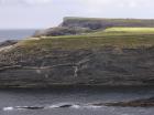 Gull Island Formation with solated turbidite-filled channels and large deformation structures signifying its slope origin.