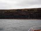 Kilclogher Cliffs exposing deepwater sandstone lobes of the Ross Formation. At the base of the section is a thicker amalgamated sand of a deepwater lobe but immediately above, in the lower section, are thinner bedded more distal portions of lobes. Above are thicker bedded sands more proximal to the axies of deepwater lobes.