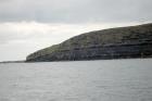 Kilclogher Cliffs exposing deepwater sandstone lobes of the Ross Formation. In the section below are thinner bedded more distal portions of lobes while above are thicker bedded sands towards axies of the lobes.