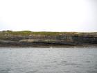 Kilcredaun Cliffs in the vicinity of the Kilcredaun lighthouse. Outcropping in these cliffs are thin bedded turbidite channel fill and turbidite sand lobes in the Upper Carboniferous Namurian Ross Formation. Photographs taken from the fishing vessel Draiocht out of Carrigaholt on the northern shore of the Shannon Estuary.