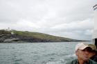 Kilcredaun Cliffs in the vicinity of the Kilcredaun lighthouse. Outcropping in these cliffs are thin bedded turbidite channel fill and turbidite sand lobes in the Upper Carboniferous Namurian Ross Formation. Photographs taken from the fishing vessel Draiocht out of Carrigaholt on the northern shore of the Shannon Estuary.