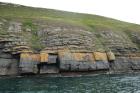 Rehy Cliffs mid turbidite fan channel of Ross Formation sands close to today's sea level. It is overlain by a diversity of thin interchannel sands.