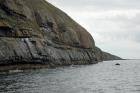 Rehy Cliffs two offset but stacked deepwater channels. Morphology and frequency suggest a mid turbidite fan position for these Ross Sands. These lower sandbodies are erosionally amalgamated and show wing like extension into finer sediment.