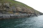 Rehy Cliffs two offset but stacked and amalgamated deepwater channels. Morphology and frequency suggest a mid turbidite fan position for these Ross Sands. Both channels show wing like extension into finer sediment.