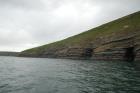 West end of Rehy Cliffs thin bedded inter channel area at western feather edges of deepwater channel wings. Ross Formation sands are probably in mid fan position on edge of the fan body.