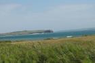 Far distance view of Namurian Ross Formation, Upper Carboniferous exposed in the Kilcredaun Cliffs from Rinevilla Point