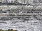 Irregularly bedded sandstone sheets of deepwater lobes of Ross Formation.