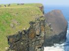 Cliffs of Tullig Formation formed by sands, and silts representing the mix of marine shales, distributary channels and fluvial facies (Andy Pulham personal communication and Martinsen et al., 2008). These sediments are Upper Carboniferous or Namurian in age.