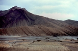 Looking north west at exposure of slope carbonates in the Oed Ziz north of the Tunnel de Legionaire, High-Atlas Mts, Jurrasic of Morroco.