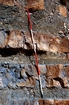 Exposure of section of the interbedded slope carbonates and shales in the Oed Ziz in vicinity of the Tunnel de Legionaire, High-Atlas Mts, Jurrasic of Morroco.