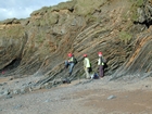 Booley Bay near Duncannon on the north west coast of Hook Head Late Cambrian Booley Bay Formation slope sands and shales that accumulated below wave base