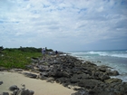 Pleistocene reef, beach, and dunes. Photo taken by Christopher Kendall