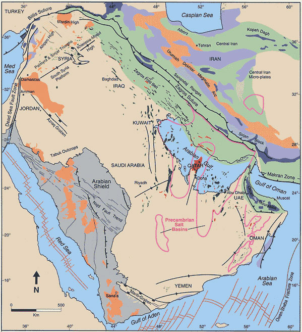 Arabian Plate World Geology